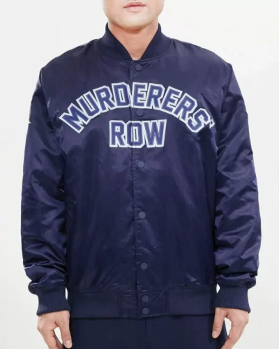Pro-Standard-New-York-Yankees-Navy-Satin-Jacket front
