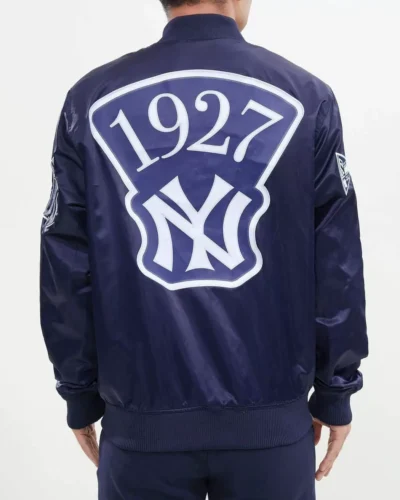 Pro-Standard-New-York-Yankees-Navy-Satin-Jackets back