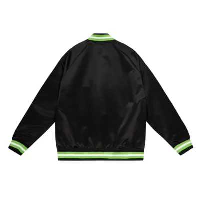 Rays Devil Rays Black Satin Varsity Jacket