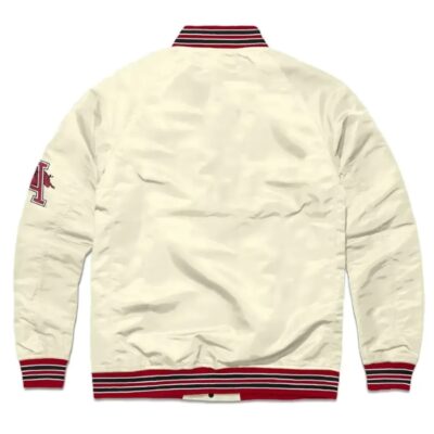 Razorback-Graduate-Cream-Satin-Varsity-Jacket