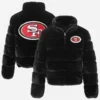 San-Francisco-49ers-Cuce-Black-Fur-Jacket