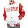 San-Francisco-49ers-White-and-Red-Satin-Jacket