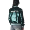Shop-Womens-Philadelphia-Eagles-Green-Sequin-Bomber-Jacket-Sale-Style