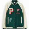 Snoopy Peanuts Patch Varsity Bomber Jacket