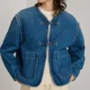Soeur Luxe Blue Agatha Winter Jacket