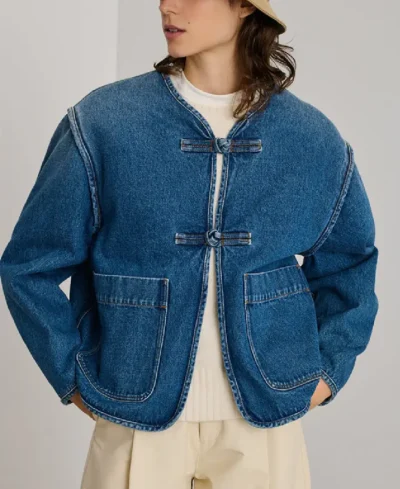 Soeur Luxe Blue Agatha Winter Jacket