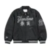 Supreme-New-York-Yankees-Kanji-Black-Leather-Jacket
