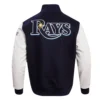 Tampa Bay Rays Navy & White Varsity Jacket