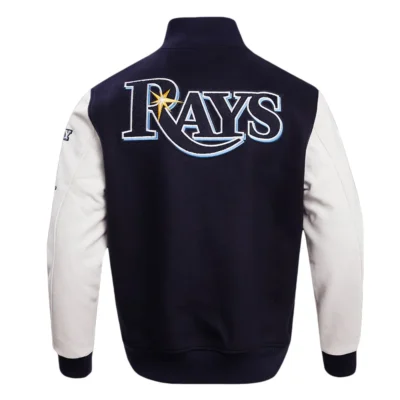 Tampa Bay Rays Navy & White Varsity Jacket