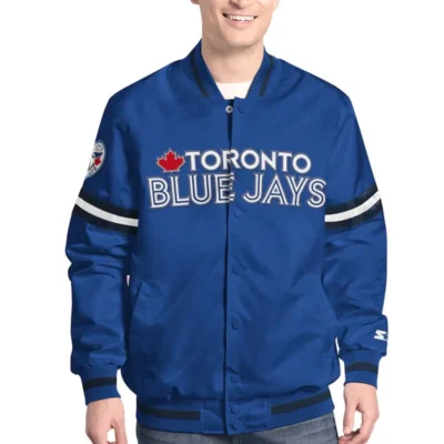 Toronto Blue Jays Scout Satin Varsity Jacket