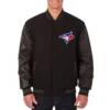 Toronto Blue Jays Sleek Black Varsity Jacket