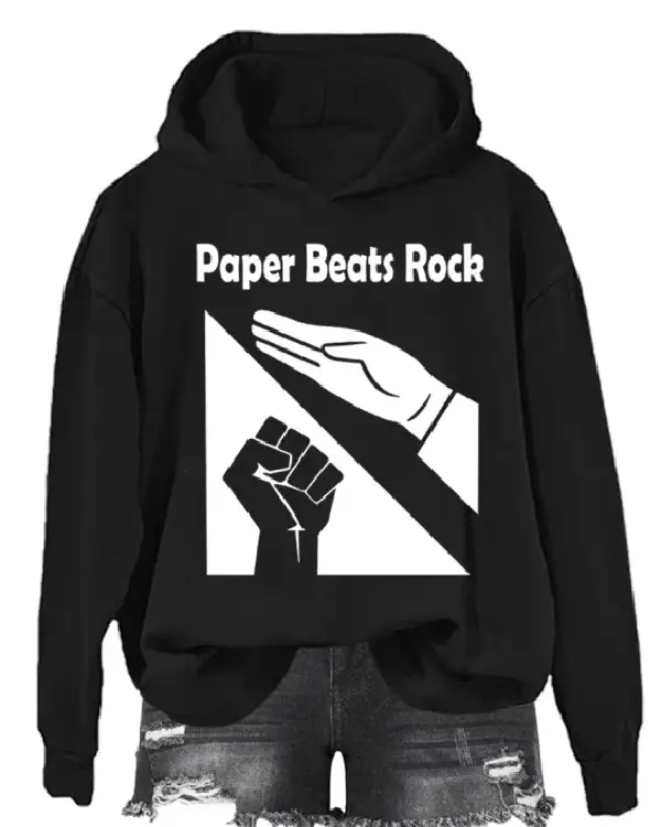 Walmart Paper Beats Rock Hoodie