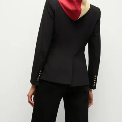 Women-San-Francisco-49ers-Black-Blazer-Back