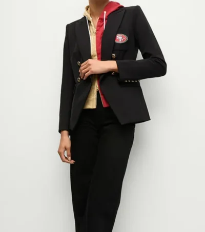 Women-San-Francisco-49ers-Black-Blazer-on-Sale