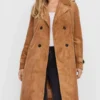 Women’s Belted Trench Coat in Rich Brown