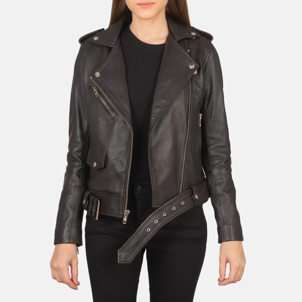 Women’s Brown Classic Biker Leather Jacket