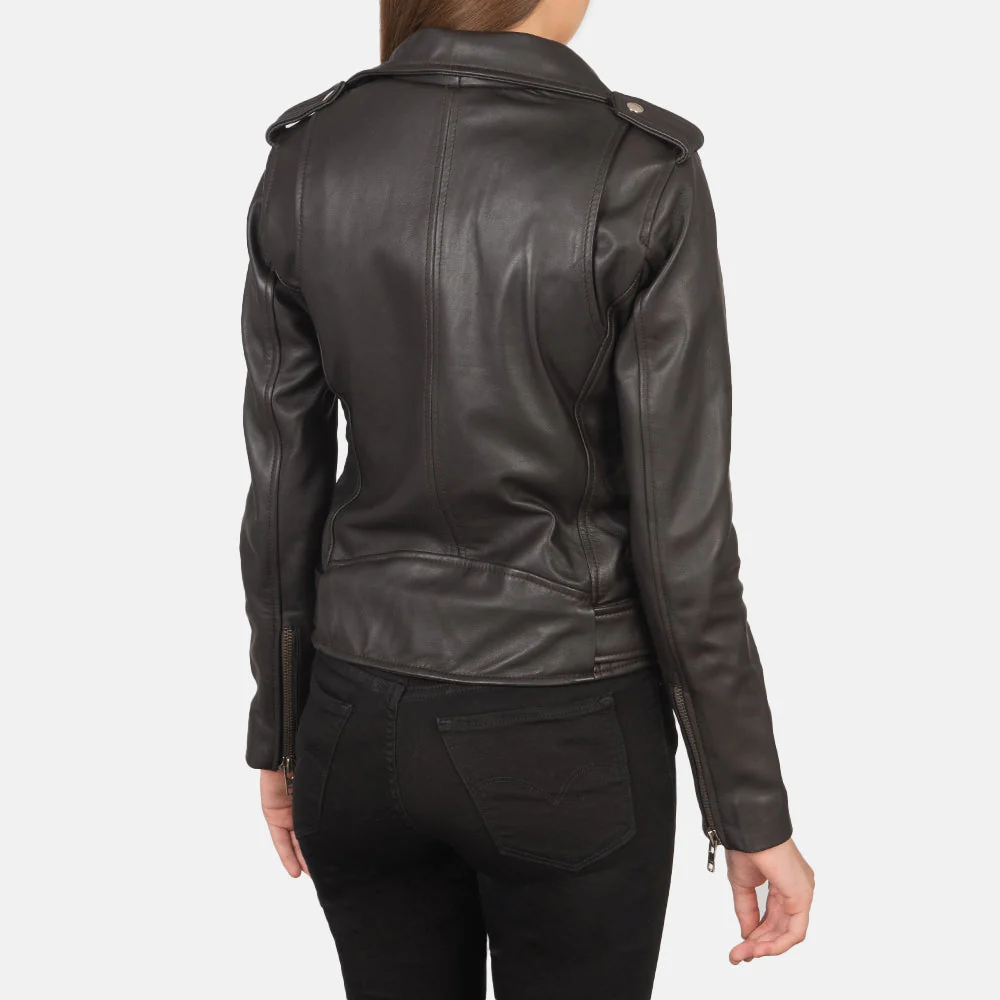 Women’s Brown Classic Biker Leather Jacket