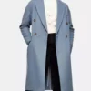 Women’s Classic Blue Long Trench Coat