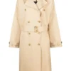 Women's Double-Breasted Cotton Trench Coat