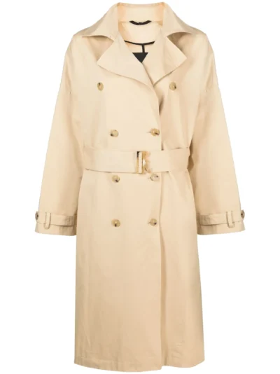 Women's Double-Breasted Cotton Trench Coat
