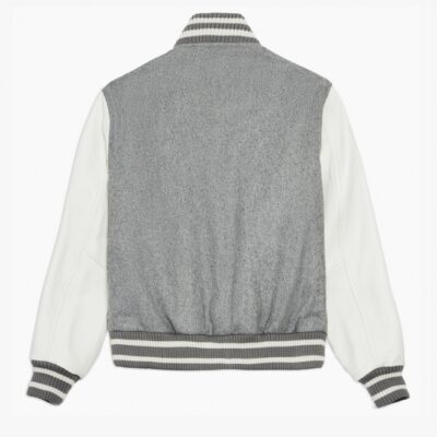 Women’s Grey College Varsity Jacket