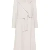 Women's Light Grey Maxi Trench Coat