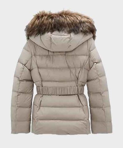 Women’s Luxe Fur-Hood Quilted Winter Jacket