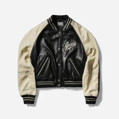 Women’s Midnight Black Leather Varsity Jacket