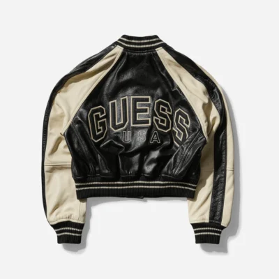 Women’s Midnight Black Leather Varsity Jacket