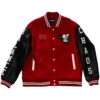 Women’s Wolf Rose Embroidered Varsity Jacket