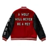 Women’s Wolf Rose Embroidered Varsity Jacket