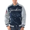 Yankees Navy & Silver Renegade Satin Jacket