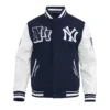 Yankees Timeless Classic Ribbed Varsity Jacket