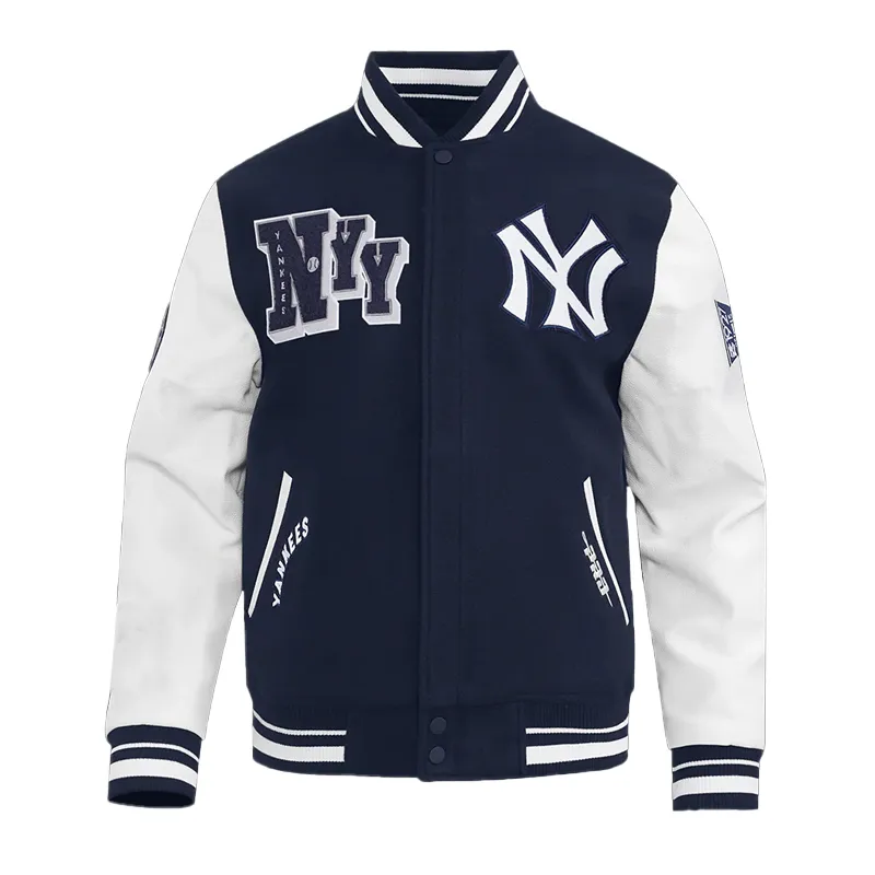Yankees Timeless Classic Ribbed Varsity Jacket