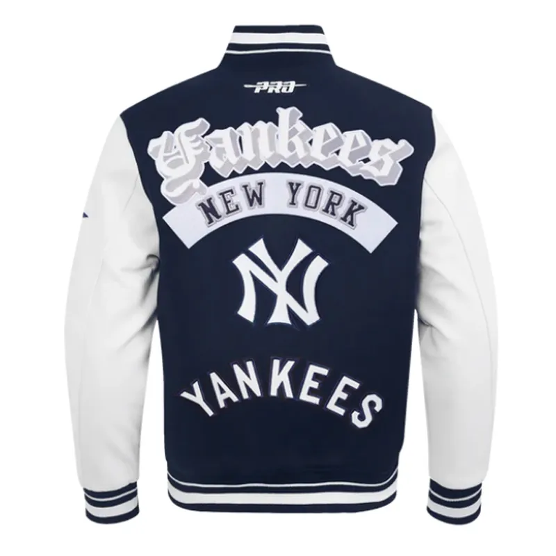 Yankees Timeless Classic Ribbed Varsity Jacket