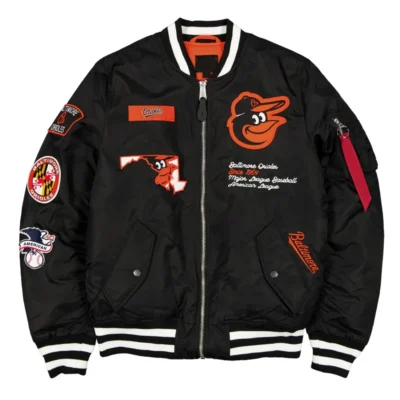 baltimore-orioles-black-bomber-jacket