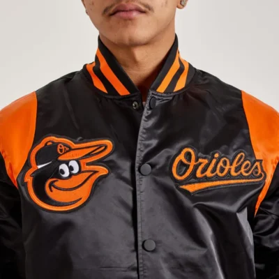 baltimore-orioles-teddy-black-satin-jacket