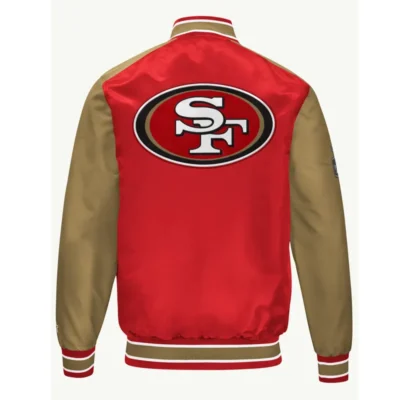 san-francisco-49ers-scarlet-and-gold-varsity-satin-jacket