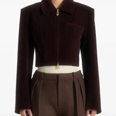 Adina Velvet Zipper Jacket