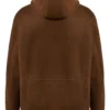 Brown Everyday Hooded Suede Jacket