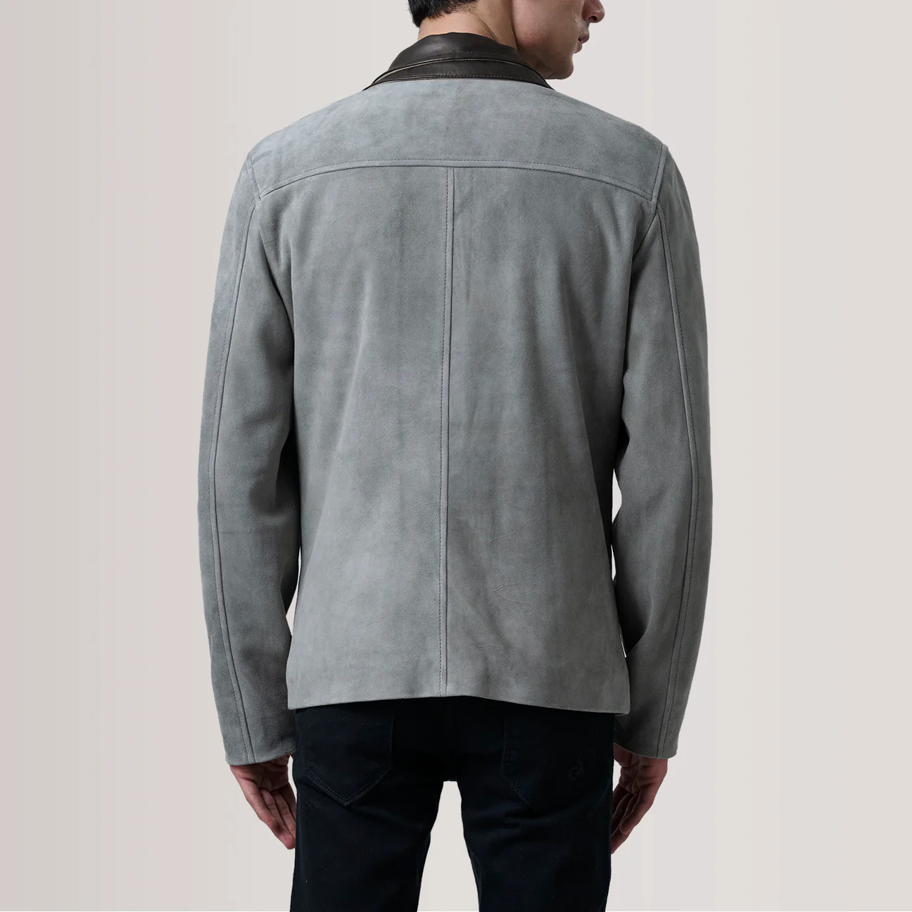Cafe Racer Henrik Grey Suede