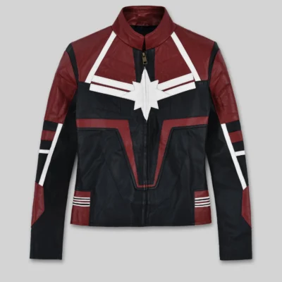 Captain Marvel Heroic Style Leather Jacket