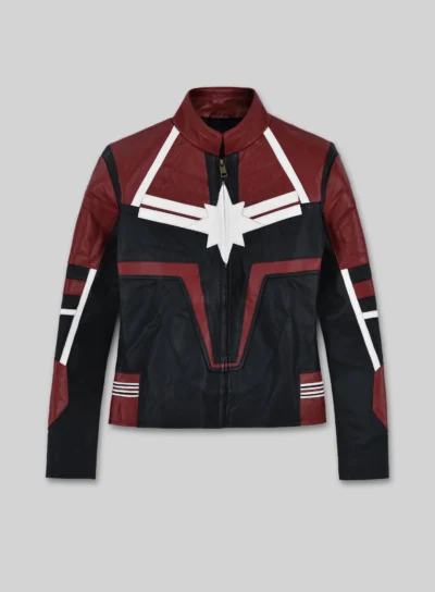 Captain Marvel Heroic Style Leather Jacket