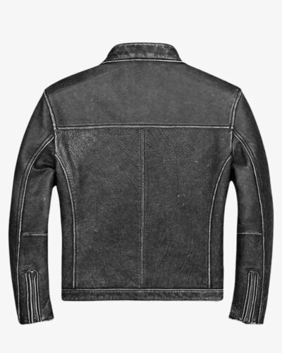 Classic Casual Leather Biker Jacket for Men