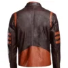 Classic Distressed Brown Cafe Racer Jacket for Men