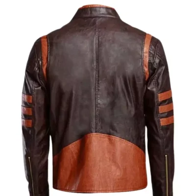 Classic Distressed Brown Cafe Racer Jacket for Men