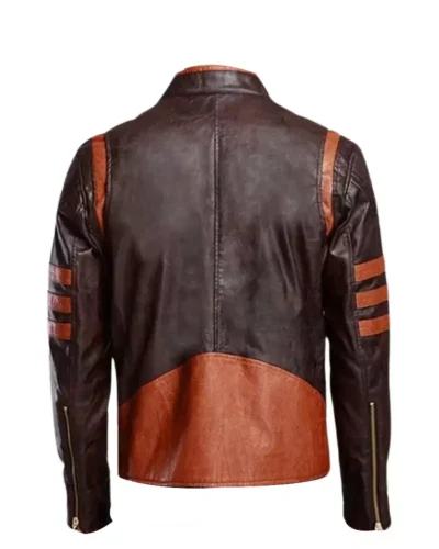 Classic Distressed Brown Cafe Racer Jacket for Men