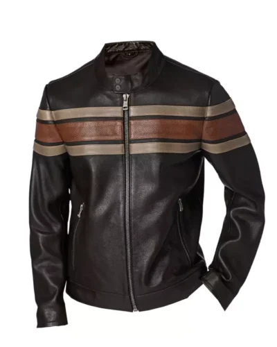 Dale Timeless Striped Leather Jacket