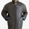 Dark Brown Lambskin shearling Fur Jacket