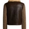 Dark Brown Shearling Leather Jacket